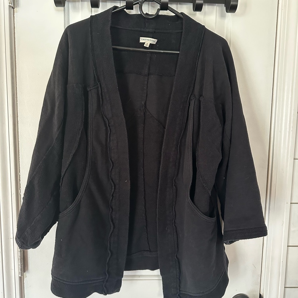 EARTHBOUND Black Women's Blazer 100% cotton